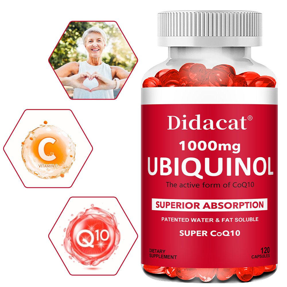 Coq10 Ubiquinol Softgel - Ubiquinol CoQ10 1000mg Softgels, Bentuk Aktif,
