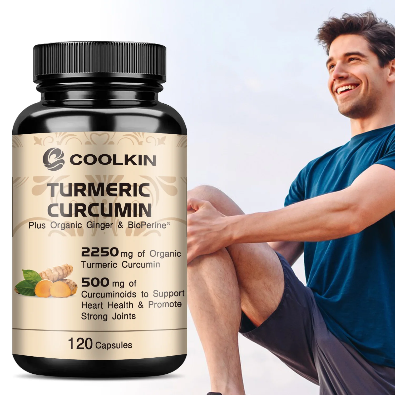 Turmeric Curcumin Capsule - Kurkumin Kunyit - dengan 95% Kurkumin,